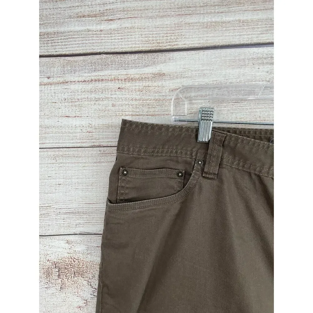 prAna Bridger Straight Slim Fit‎ Jeans Men's Size 38x30 Brown